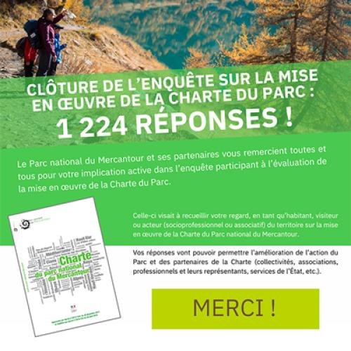 Clôture de l'enquête : MERCI !