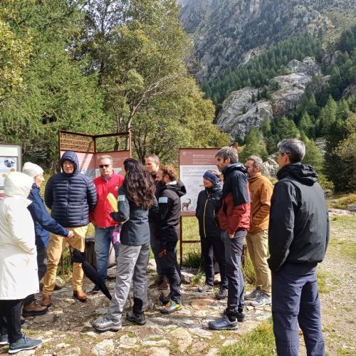 Visite du préfet en Gordolasque © Q. Baudouin / PnM