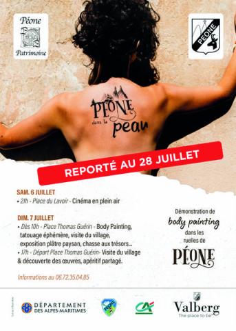 Péone dans la peau Valberg - affiche report phone dans la peau