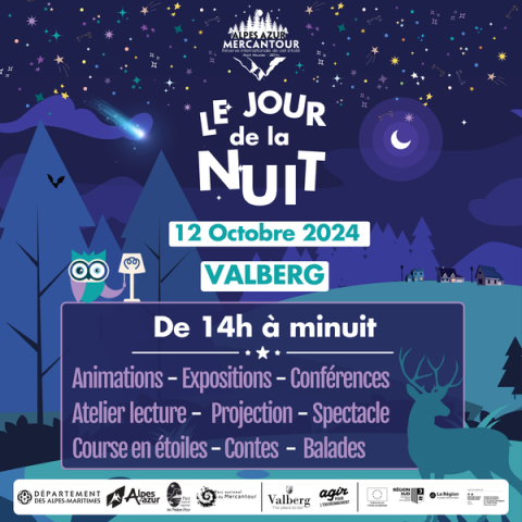 Le jour de la Nuit 2024 à Valberg - Affiche jour de la Nuit 2024