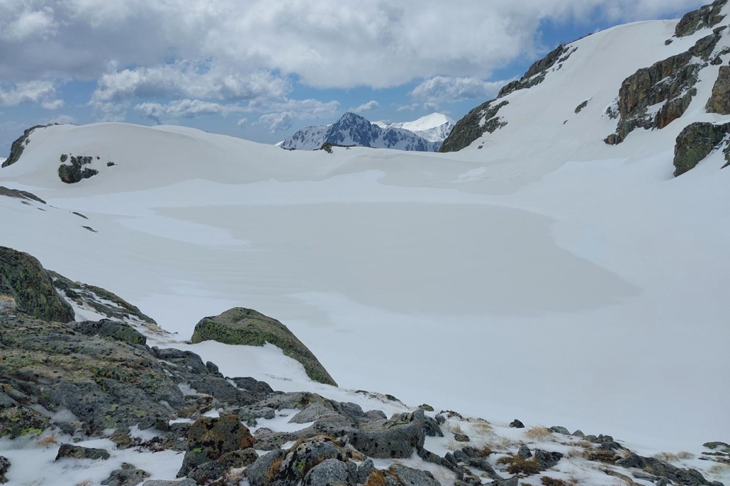 Lac des Bresses supérieur en hiver © F. Chavagneux / PnM