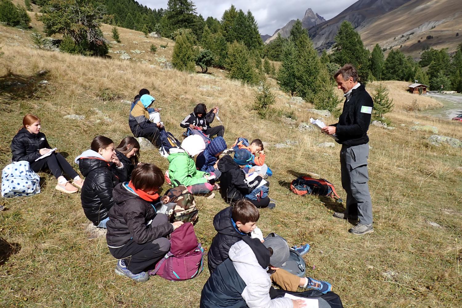 Les 6eme de l'Ubaye en montagne © F. Breton / PnM