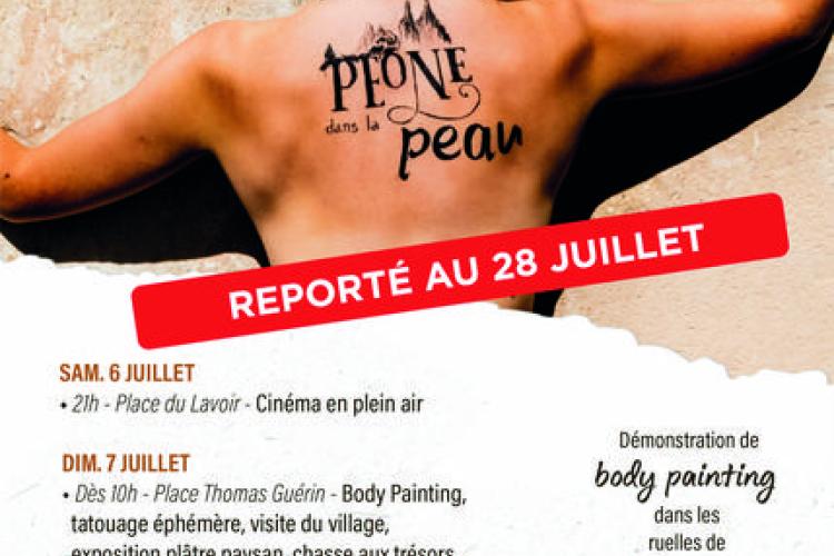 Péone dans la peau Valberg - affiche report phone dans la peau