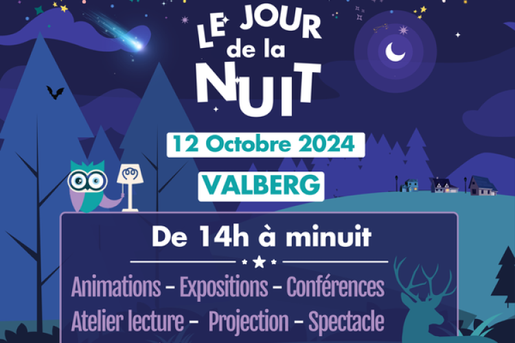 Le jour de la Nuit 2024 à Valberg - Affiche jour de la Nuit 2024